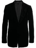 TOM FORD blazer en velours à boutonnière - Noir - thumbnail