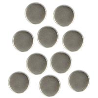 Magneten setje rond - zilver - 10x stuks - 10 x 3 mm - Hobby artikelen/Memobord/Koelkast   -