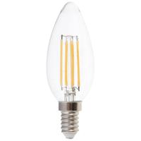 V-TAC 214301 LED-lamp Energielabel F (A - G) E14 Kaars 4.00 W Warmwit (Ø x h) 35 mm x 98 mm 1 stuk(s)