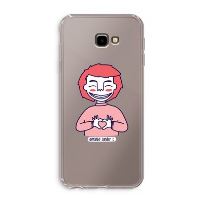 Hartje: Samsung Galaxy J4 Plus Transparant Hoesje