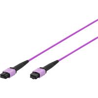 Digitus DK-2566-15/4 Glasvezel Glasvezelaansluitkabel 15 m Violet, Zwart Extreem dun, Flexibele binnenader, Glasvezelband, Koudebestendig, Met anti-kniktule,