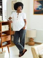 Zwangerschaps- en borstvoedingsblouse wit