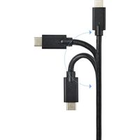 Renkforce USB-kabel USB 3.2 Gen2x2 USB-C stekker 2.00 m Zwart Afgeschermd RF-4531576 - thumbnail