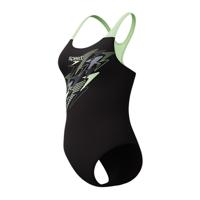 Speedo Medley Logo Medalist badpak zwart/roze dames