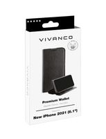 Vivanco Premium mobiele telefoon behuizingen 15,5 cm (6.1") Portemonneehouder Zwart - thumbnail