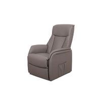 Relaxfauteuil Francine Taupe - thumbnail