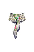 Monogram flower scarf - multi color - 13466