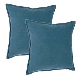 Bank/sierkussens Sophia - 2x stuks - 45 x 45 cm - polyester met rits