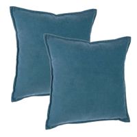 Bank/sierkussens Sophia - 2x stuks - 45 x 45 cm - polyester met rits - thumbnail