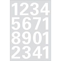 HERMA Numbers 25mm 0-9 weatherproof film white 1 sheet zelfklevende letter/cijfer