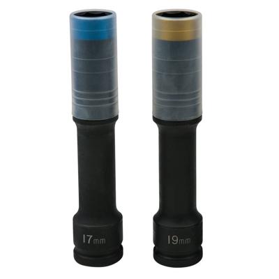 KS Tools 515.0621 SlimPOWER impact-dopdoppenset, extra lang, 2-delig, 1/2, 17+19 mm