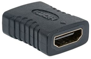 Manhattan 353465 HDMI Adapter [1x HDMI-bus - 1x HDMI-bus] Zwart Vergulde steekcontacten