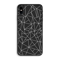 Geometrische lijnen wit: iPhone XS Max Biologisch afbreekbaar hoesje