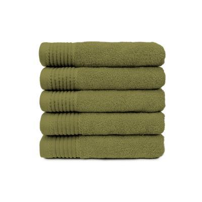 The One Handdoek 50x100 cm 450gram Olive Green (5 stuks)