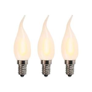 LUEDD Set van 3 E14 LED matte kaarslampen BXS35 1W 2200K