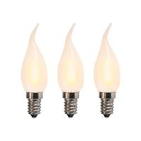 LUEDD Set van 3 E14 LED matte kaarslampen BXS35 1W 2200K LUEDD Set van 3 E14 LED matte kaarslampen BXS35 1W 2200K