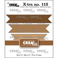 Crealies • xtra dubbele vaandels glad