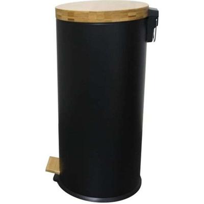KEUKEN MOVE Pedaal Keukenafvalbak Bos - 30L - Mat Zwart
