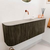 Toiletmeubel Mondiaz Joya Dlux | 113.2 cm | Meubelkleur Shadow | Faye wastafel Opalo Wasbak Midden | Zonder kraangat(en) Toiletmeubel Mondiaz Joya Dlux | 113.2 cm | Meubelkleur Shadow | Faye wastafel Opalo Wasbak Midden | Zonder kraangat(en)