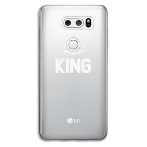 King zwart: LG V30 Transparant Hoesje