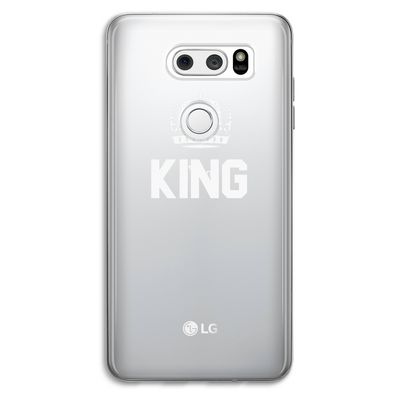 King zwart: LG V30 Transparant Hoesje