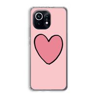 Hartje: Xiaomi Mi 11 Transparant Hoesje