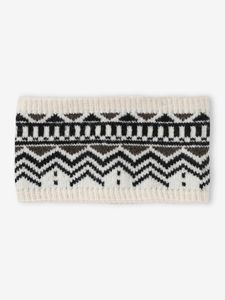 Jongenssnood van jacquard tricot beige