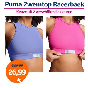 Puma Zwemtop Racerback Elektro Purple-XL