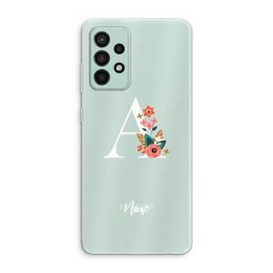 Pink Bouquet: Samsung Galaxy A52s 5G Transparant Hoesje