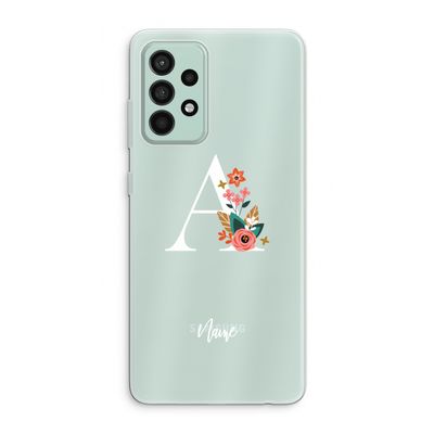 Pink Bouquet: Samsung Galaxy A52s 5G Transparant Hoesje
