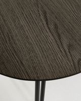 Kave Home Uitschuifbare Ovale Eettafel Milian 140 - 220 x 90cm - Zwart - Ovaal - thumbnail