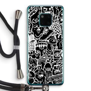 Vexx Black Mixtape: Huawei Mate 20 Pro Transparant Hoesje met koord