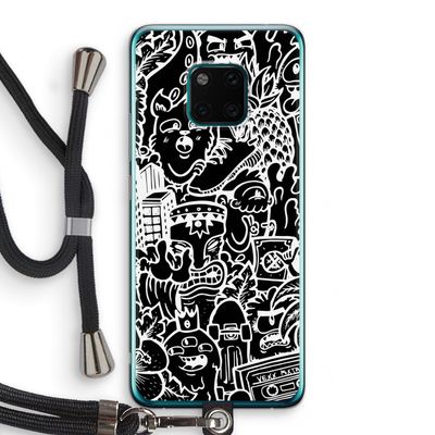 Vexx Black Mixtape: Huawei Mate 20 Pro Transparant Hoesje met koord
