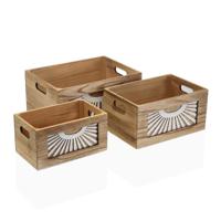 Mand Versa Adda Hout 26 x 18 x 36 cm 36 x 26 x 18 cm 31 x 21 x 26 cm 26 x 16 x 14 cm