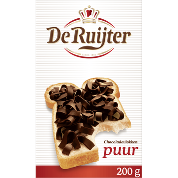 De Ruijter Chocoladevlokken Puur 200g bij Jumbo