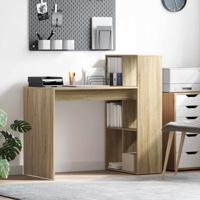 Bureau met plank Sonoma eiken 108 x 55 x 103.5 cm Bewerkt hout