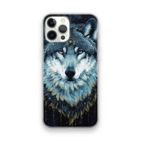 Darkness Wolf: iPhone 12 Pro Max Transparant Hoesje