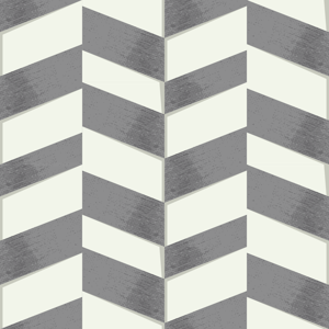 Grijze chevron geometrisch behang