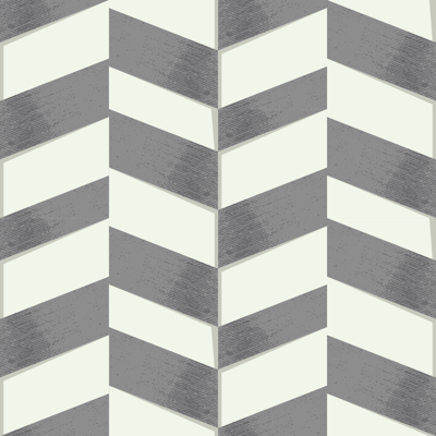 Grijze chevron geometrisch behang