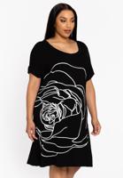 Yoek Jurk FIORE | Zwart | Maat 50/52 Yoek Jurk FIORE | Zwart | Maat 50/52