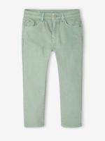 Slim fit wijde meisjesbroek MorphologiK saliegroen Slim fit wijde meisjesbroek MorphologiK saliegroen