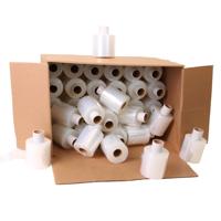 Mini wikkelfolie bundelfolie 20 micron 10 cm x 250 meter transparant 1-zijdig klevend | 24 stuks