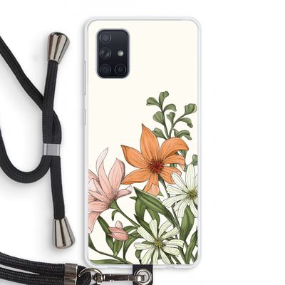 Floral bouquet: Samsung Galaxy A71 Transparant Hoesje met koord