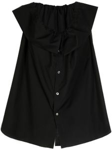 Comme Des Garçons Comme Des Garçons chemise sans manches à volants - Noir