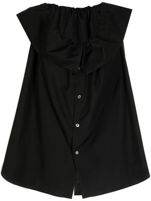 Comme Des Garçons Comme Des Garçons chemise sans manches à volants - Noir