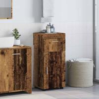 Badkamerkastenset TULUM Oud Hout 37 x 31,5 x 82 cm Bewerkt hout
