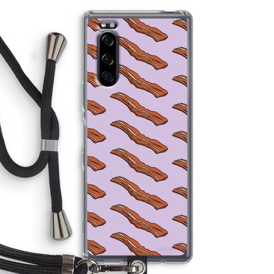 Bacon to my eggs #2: Sony Xperia 5 Transparant Hoesje met koord