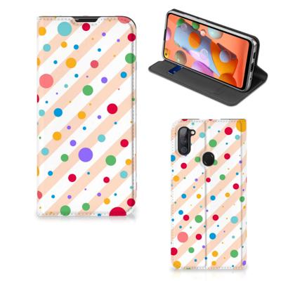 Samsung Galaxy M11 | A11 | Hoesje met Magneet | Dots