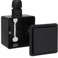 Niko Hydro wisselschakelaar waterdicht zwart compleet 761-31605