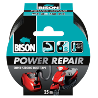 Power Repair Zwart Rol 25 m - Bison